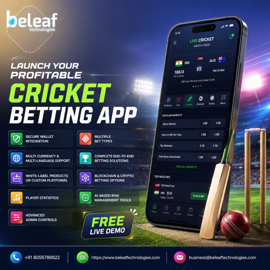 Launch Your Profitable Best Cricket Betting Platform with Bleaf
